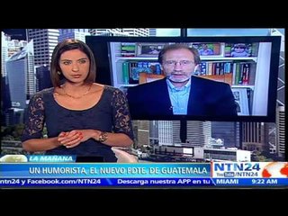 Doctor en Ciencias Políticas analiza en NTN24 la contundente victoria de Jimmy Morales en Guatemala