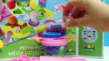 Peppa Pig Mega Dough Set Play Doh Fun Factory Machine Play Dough Treats Cupcakes Toys