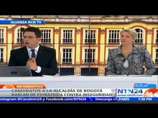 Candidatos a la Alcaldía de Bogotá responden en RCN cómo combatirían la inseguridad en la ciudad