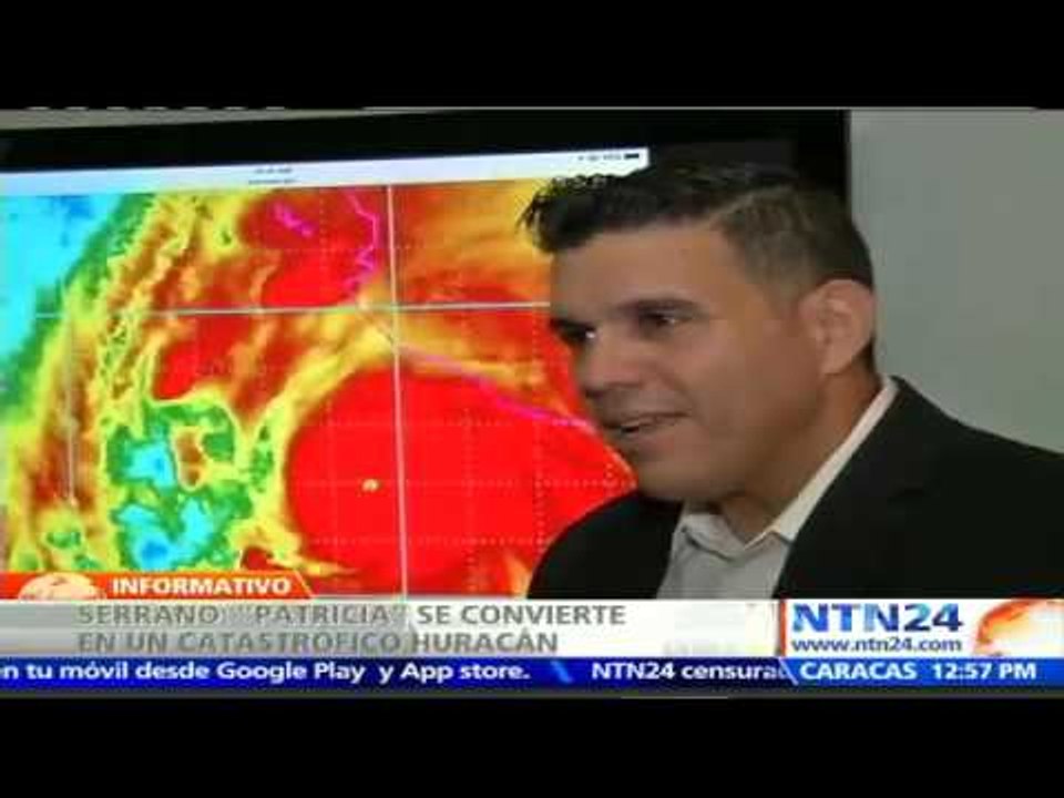 Meteorólogo explica cuáles serían zonas de México más afectadas por el huracán Patricia