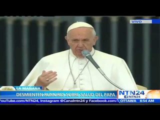 Vaticano niega que el papa Francisco tenga un tumor benigno en el cerebro