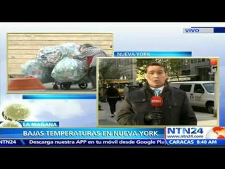 Preocupación en Nueva York por personas que duermen en las calles durante ola de frío en la ciudad