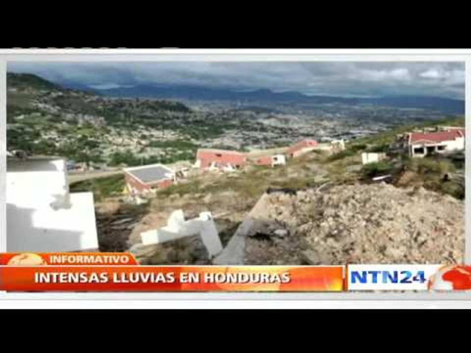 Fuertes lluvias provocan un gran derrumbe que deja incomunicado el centro y norte de Honduras