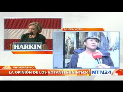 Neoyorquinos esperan que Clinton sea la candidata demócrata para las elecciones presidenciales
