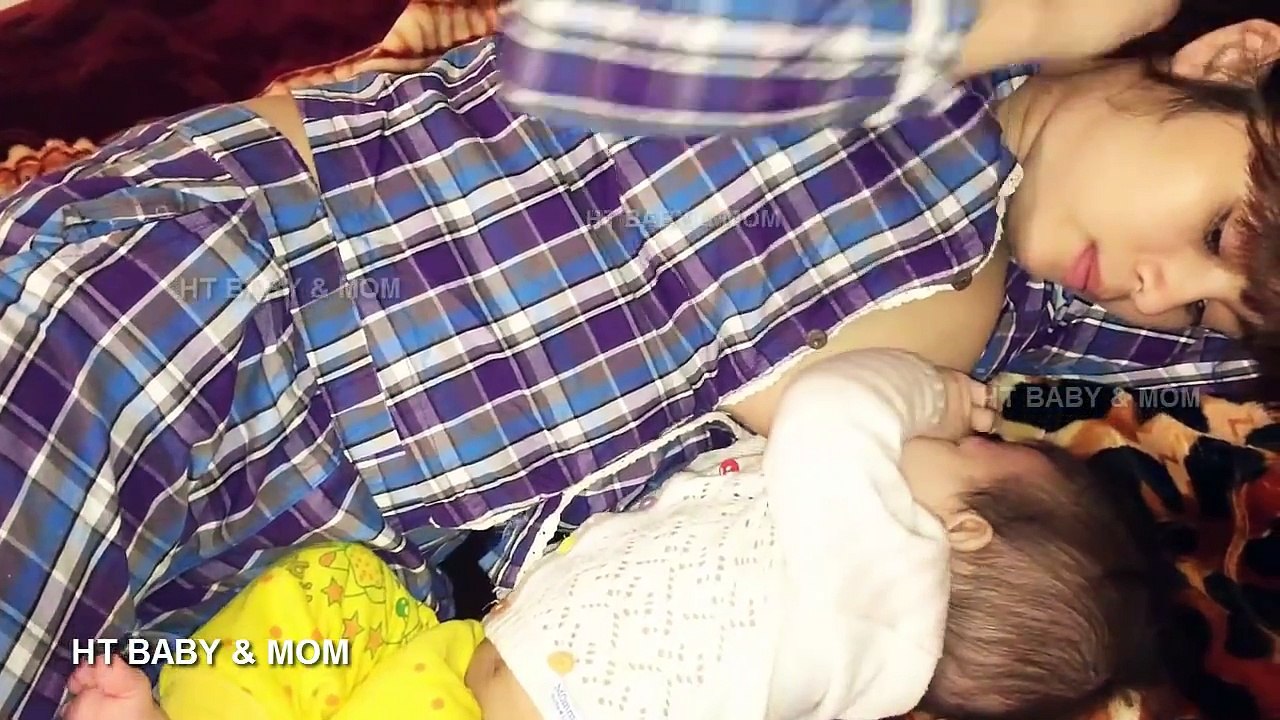#25. Breastfeeding mommy & Baby sleepy and happy - HT BABY & MOM