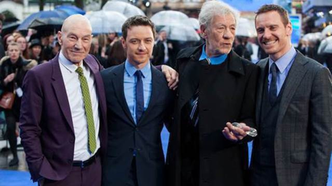 X-Men, Days of Future Past : Ian McKellen, Michael Fassbender et les autres lors de l'avant-première à Londres