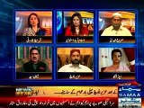 Latest News -Uzair Baloch is Bashing on Sharmila Farooqi in  a Live Show-Sm Vids