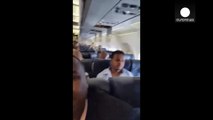 Mid-air explosion blasts hole in Somalian plane while flying!!