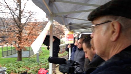 Rassemblement en soutien aux Goodyear à Troyes