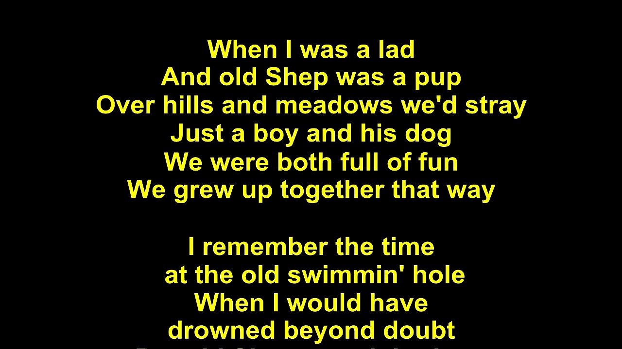 Elvis Presley – Old Shep Lyrics - video Dailymotion