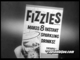 1950s FIZZIES COMMERCIAL - THE CLOWN WHO NEVER SMILED