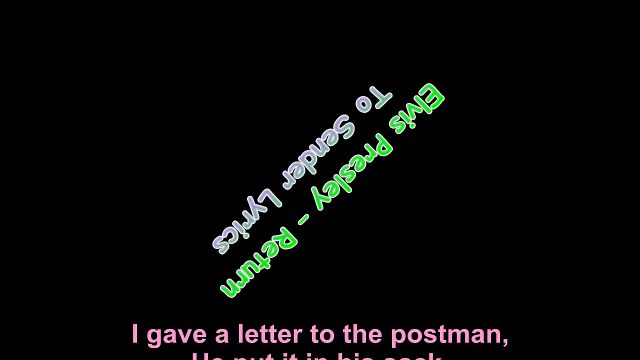 Elvis Presley – Return To Sender Lyrics