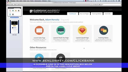 ClickBank University Website Builder : benlowrey.com/clickbank