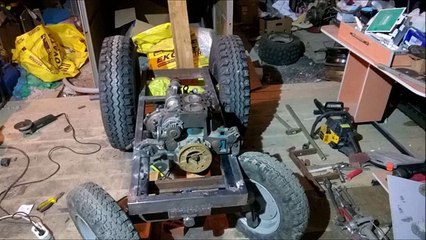 самодельный минитрактор с двигателем от ока