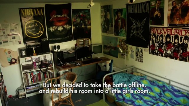 Revenge is a dish best served pink. (little girl's room prank)