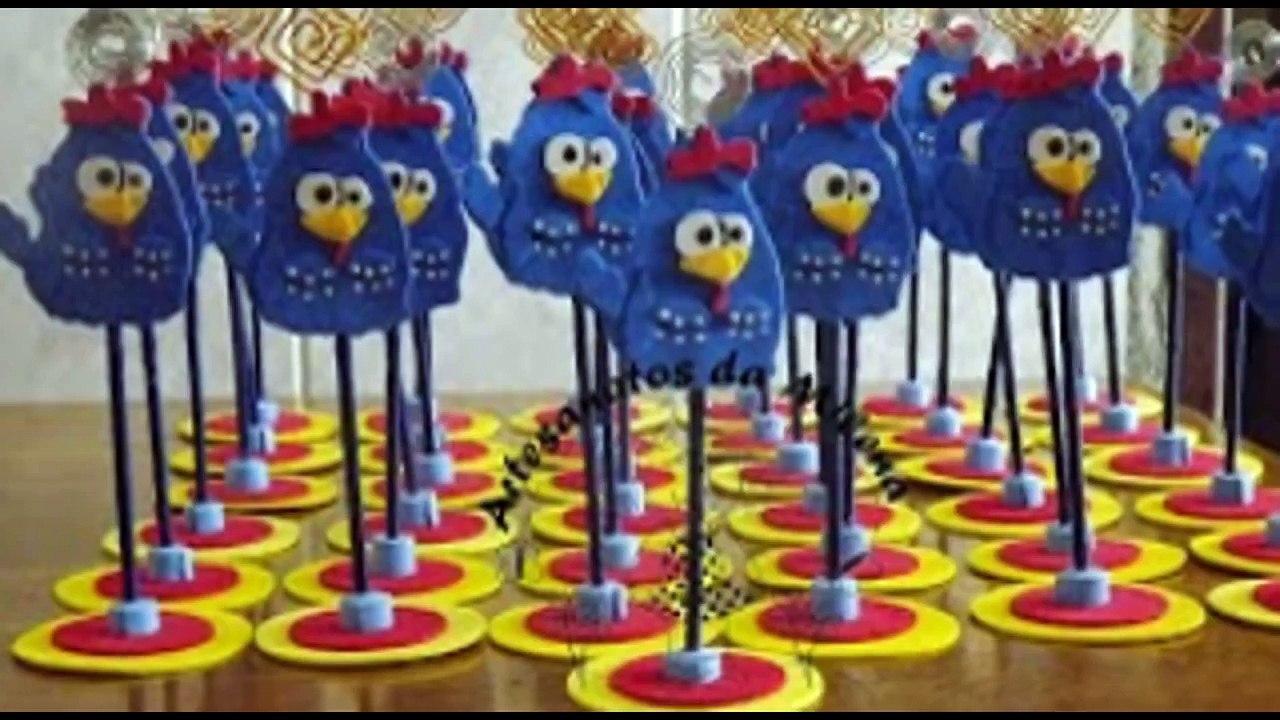 Galinha Pintadinha - Centro de mesa para festa infantil