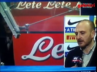 Mancini da consigli alla panchina dalla tribuna - Inter 1-0 Chievo