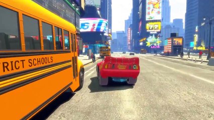 Spiderman And Frozen Elsa Race With Disney Cars Lighting McQueen