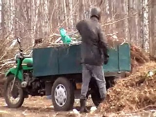 Самодельный самосвальный трицикл. .avi