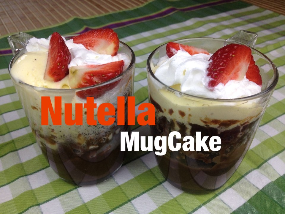 Nutella MugCake - Einfacher 3 Minuten Kuchen mit Suchtgefahr! Blitz-Dessert