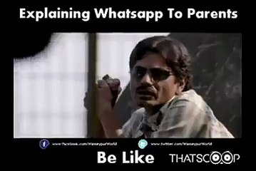 Explaining Whatsapp to Parents-Very Funny