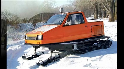 СНЕГОХОД СВОИМИ РУКАМИ ИЗ АВТОМОБИЛЯ 2015