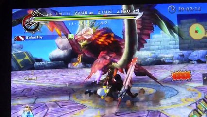 Ragnarok Odyssey PS Vita Kona Hraesvelgr boss battle
