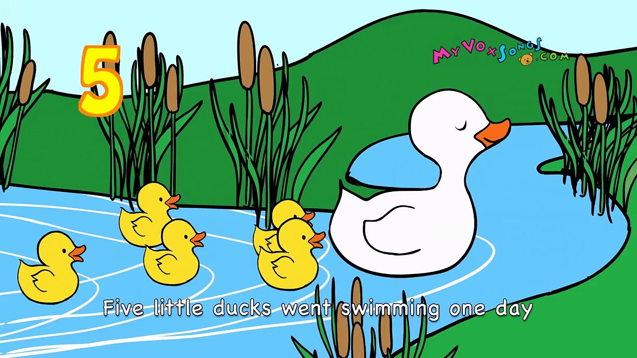 Five Little Ducks Nursery Rhymes by MyVoxSongs Dailymotion Video