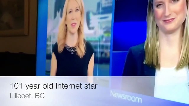 101-летняя бабушка увидела себя по телевизору