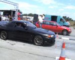 Nissan Skyline HKS GT R32 Vs. BMW E36 Touring Drag Race