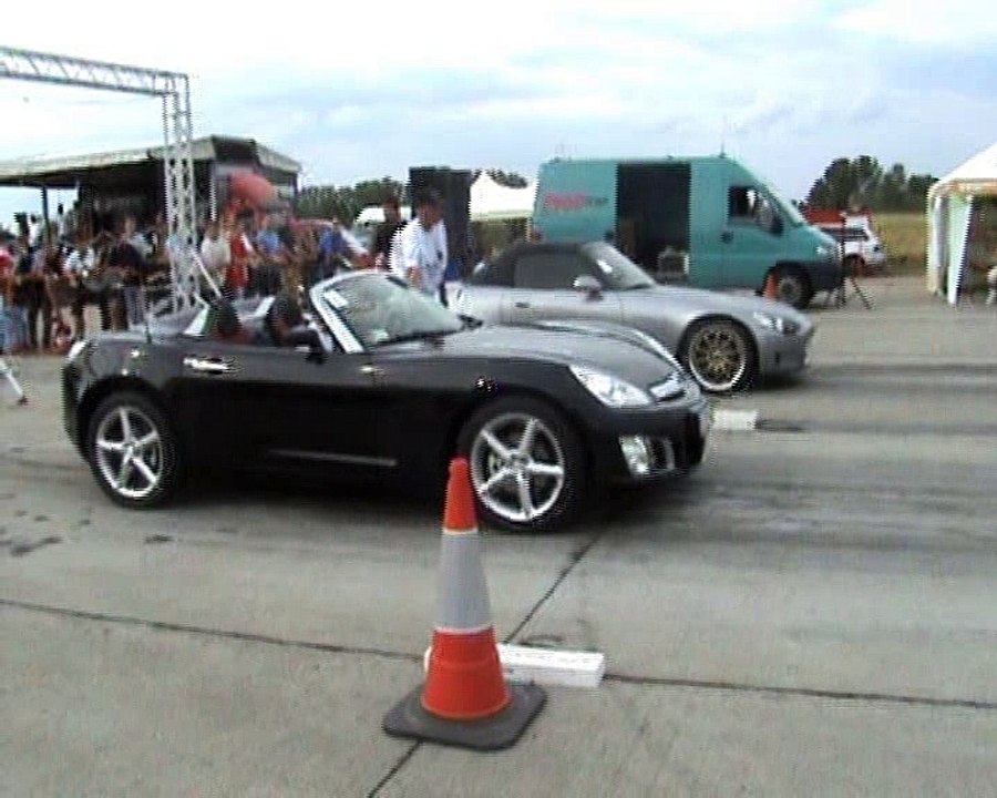 Opel GT Turbo Vs. Honda S2000 Drag Race