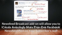 Optin Pressor Add-on Plugin: Multi Broadcast To Subscriber’s Facebook Newsfeed and Wall Post