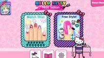 Hello Kitty ile çok tatlı Makyaj manikürler yap, Hello Kitty Nail,Çocuk Videoları,Çi