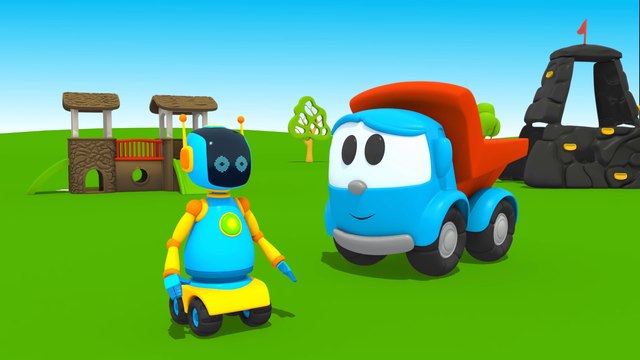 Мультики про машинки Грузовичок Лёва Малыш и Робот. Мультфильм конструктор 3D