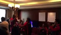 Chris Gayle and Umar Akmal Dancing on Punjabi Song in PSL Opening Ceremony