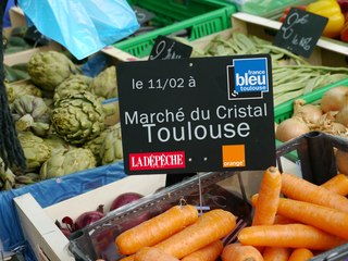 Au marché Cristal de Toulouse pour les 5 ans de France Bleu Toulouse