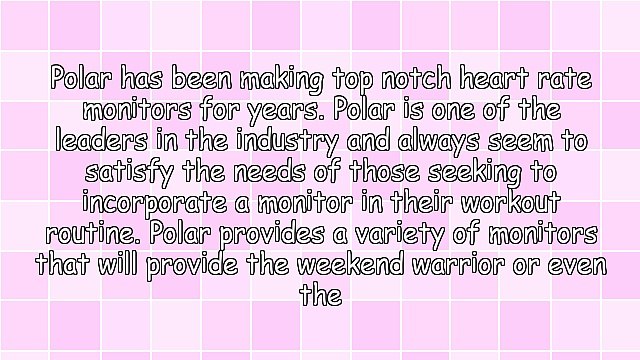 Polar Heart Rate Monitor For Every Need