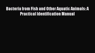 Bacteria from Fish and Other Aquatic Animals: A Practical Identification Manual  Free Books