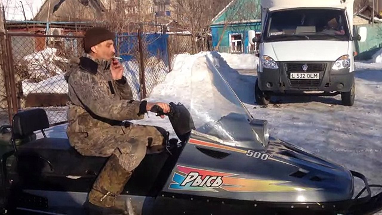 тест драйв снегохода Рысь