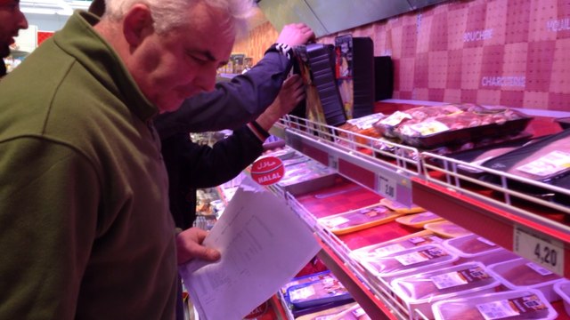 Les agriculteurs au magasin Dia à Lannion