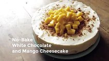 RECIPE TV Make a No-Bake White Chocolate and Mango Cheesecake