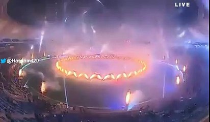 Amazing fireworks PSL opening