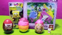 Surprise Eggs Kinder Surprise Mickey Mouse Disney frozen princess Hello Kitty SpongeBob And more