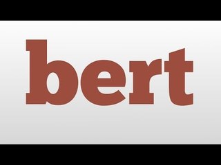bert meaning and pronunciation