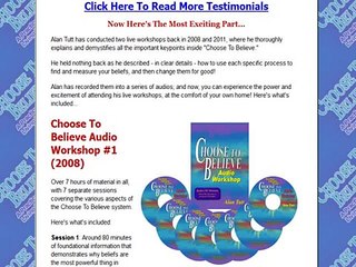 "Choose To Believe System"