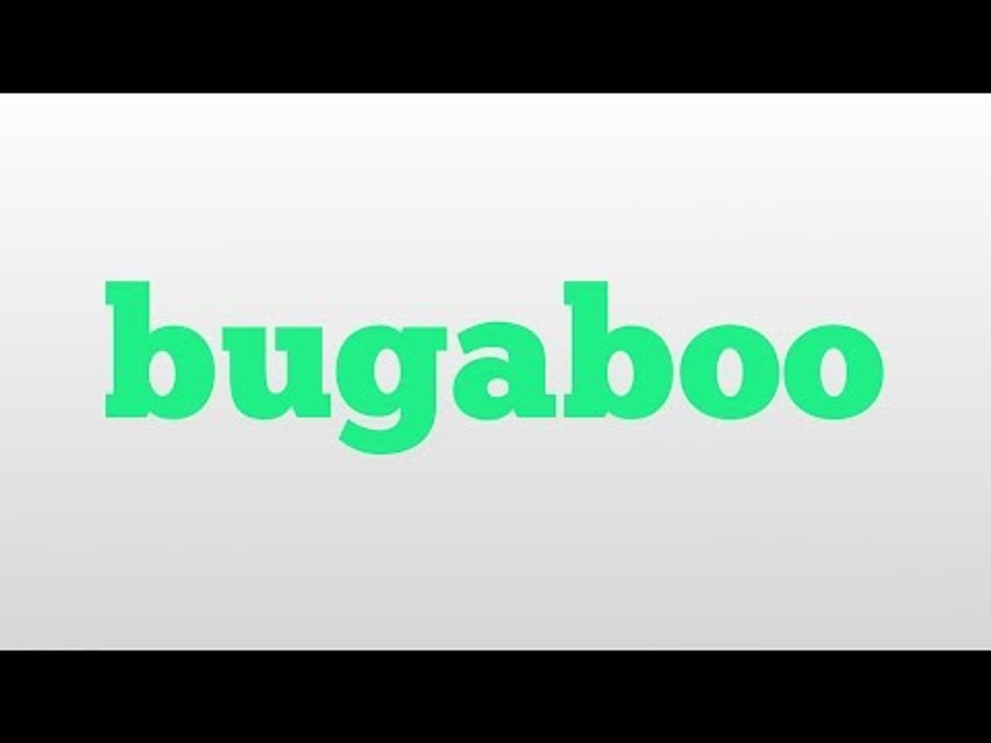 bugaboo urban dictionary