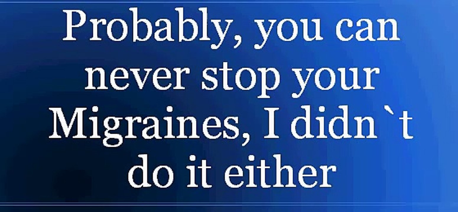 New Migraine Treatment  -The Migraine Relief