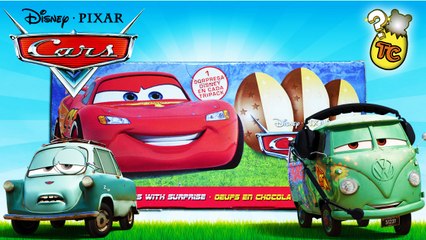 3 DISNEY CARS 2 LIGHTNING MCQUEEN Surprise Eggs Unboxing | Toy Collector