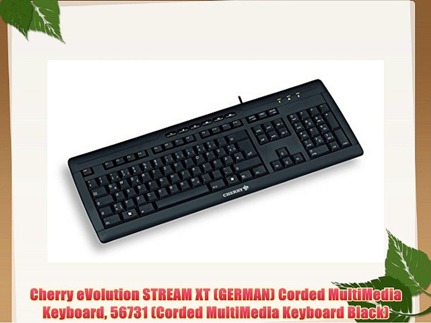 Cherry Evolution Stream Xt German Corded Multimedia Keyboard 56731 Corded Multimedia Keyboard Video Dailymotion