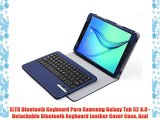 ELTD Bluetooth Keyboard Para Samsung Galaxy Tab S2 8.0 -Detachable Bluetooth Keyboard Leather